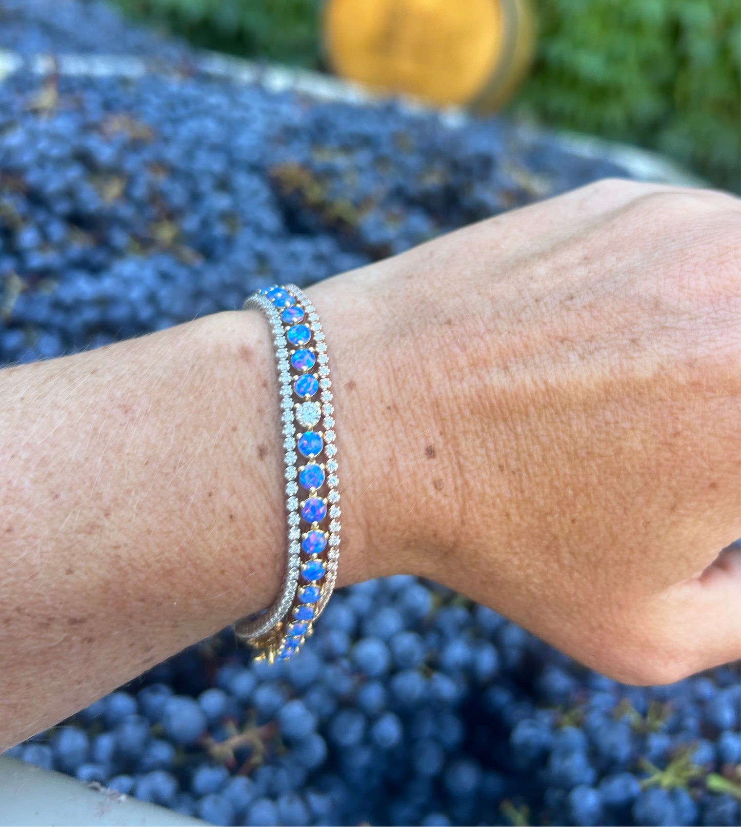 Sapphire Martini Opal Bracelet