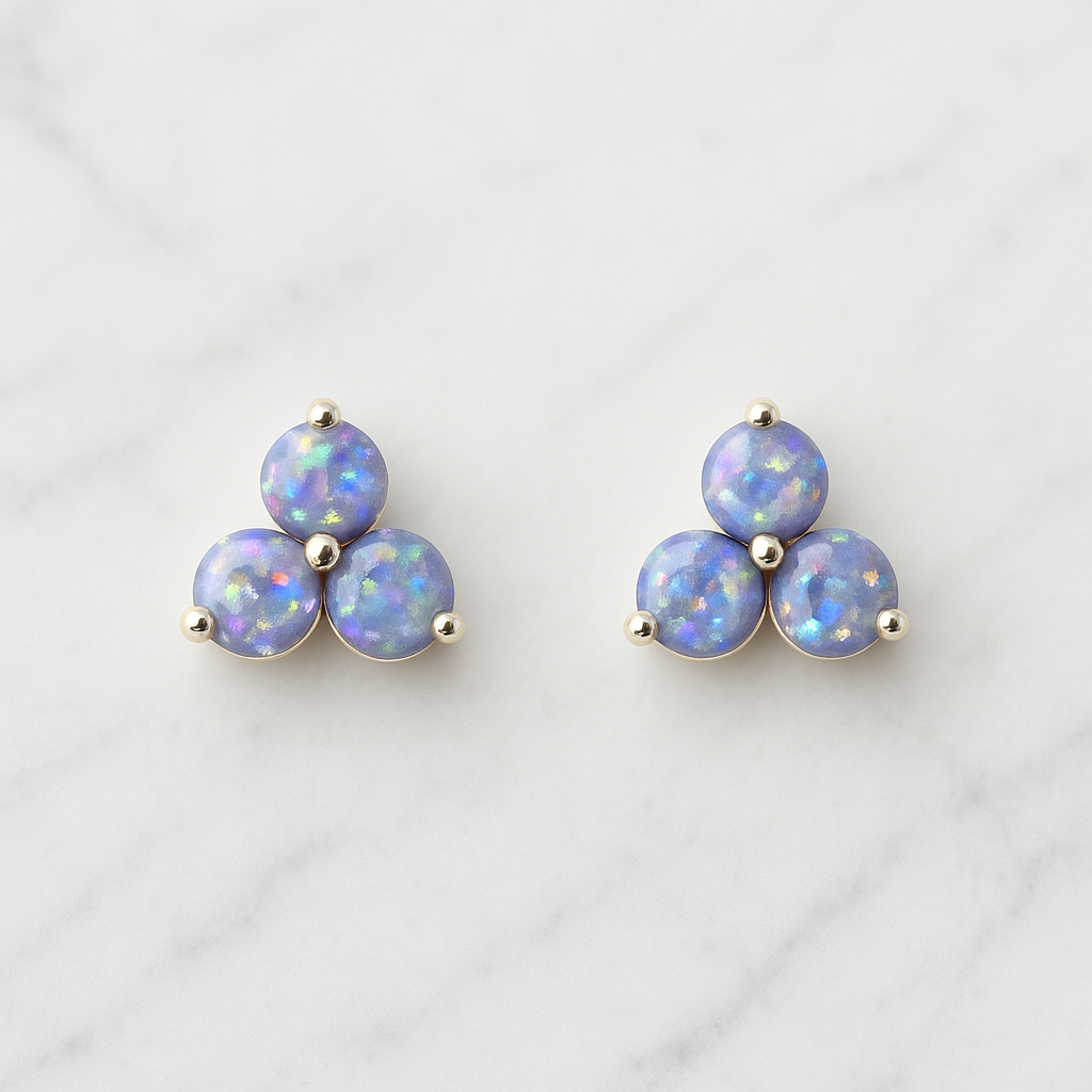 Cocktail Opal Earrings