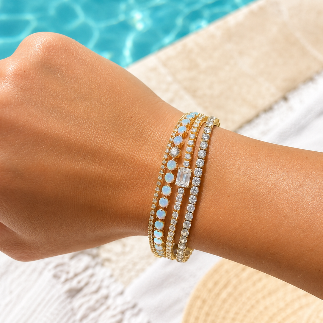Frostbite Martini Opal & Diamond Bracelet