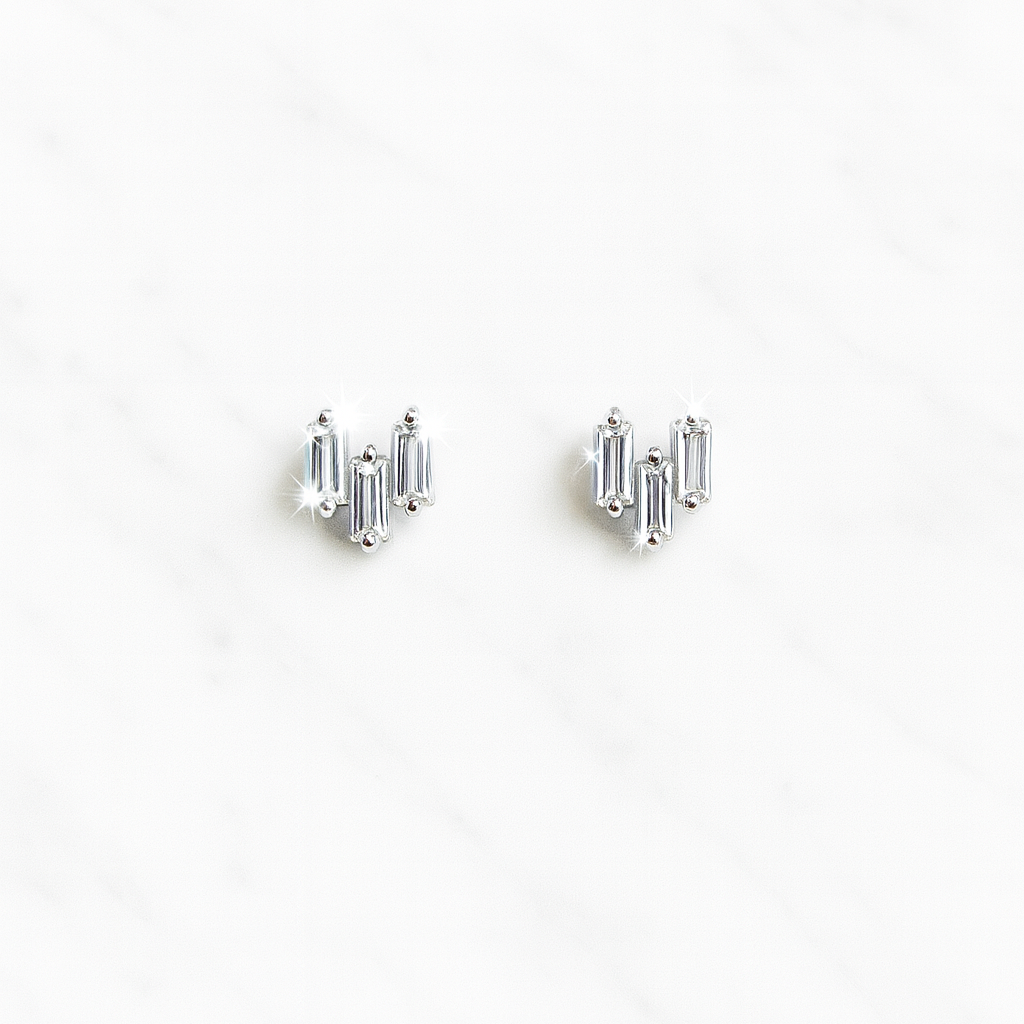 Diamond Trio Studs
