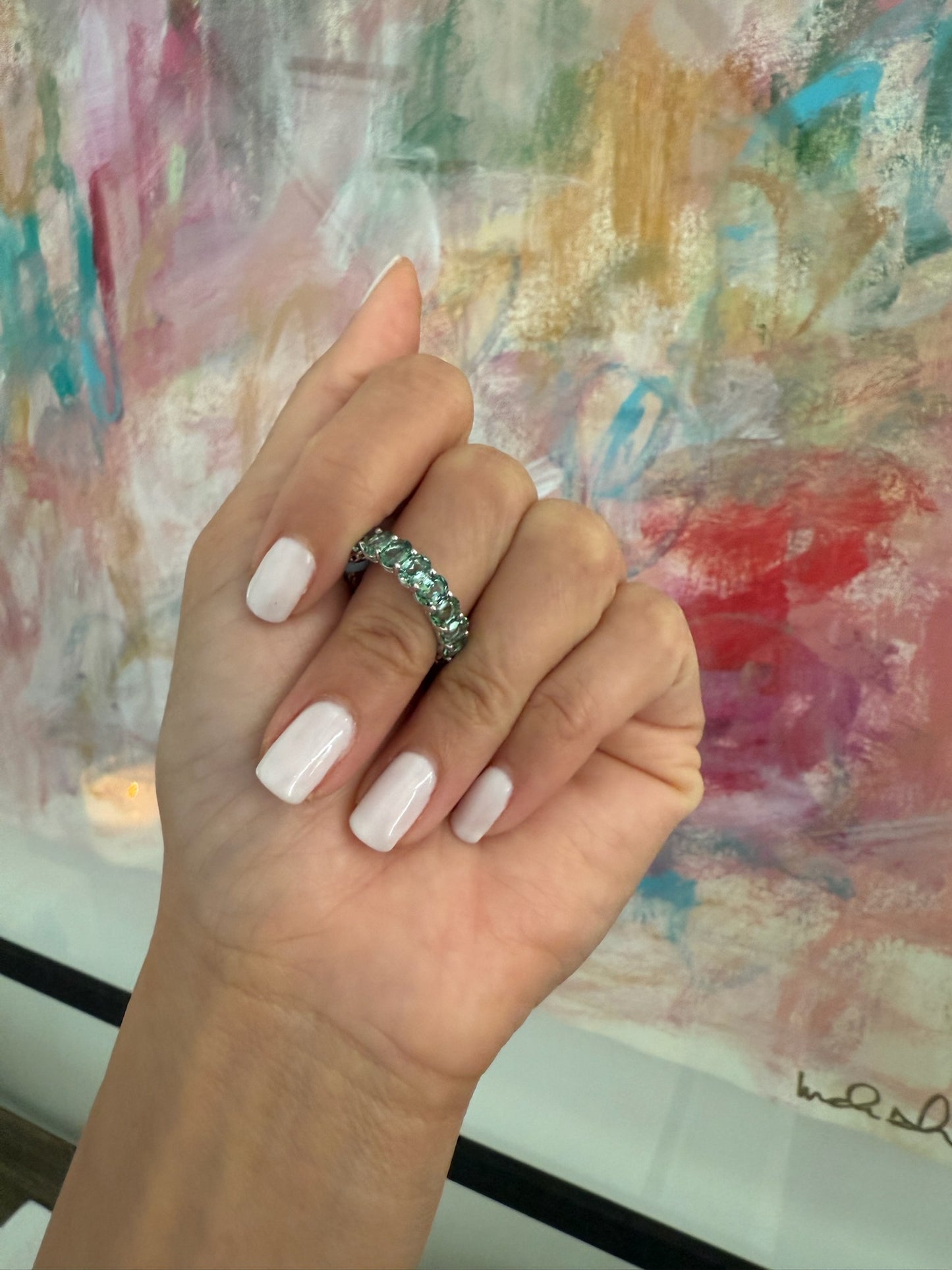 Oval Eternity Band