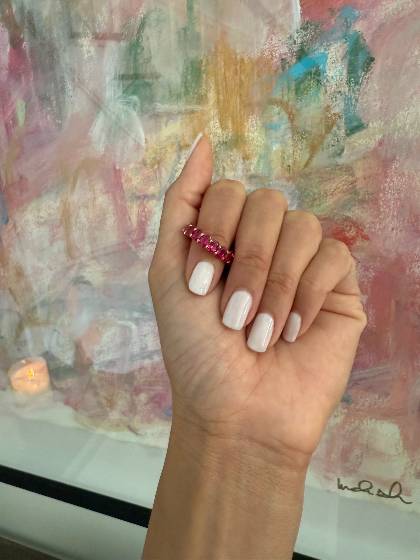 Oval Eternity Band