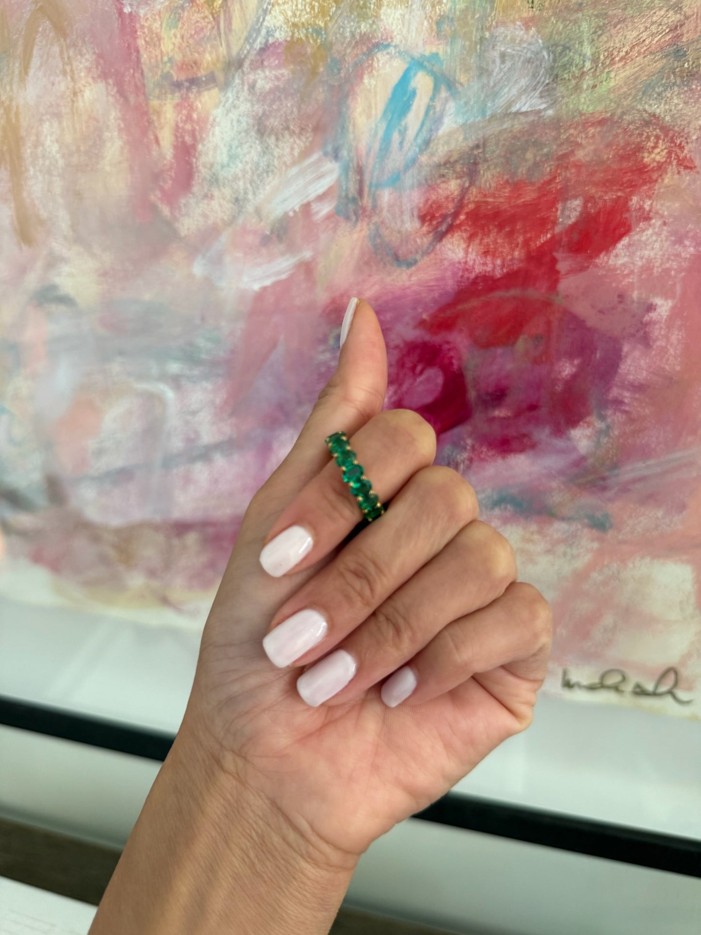 Oval Eternity Band