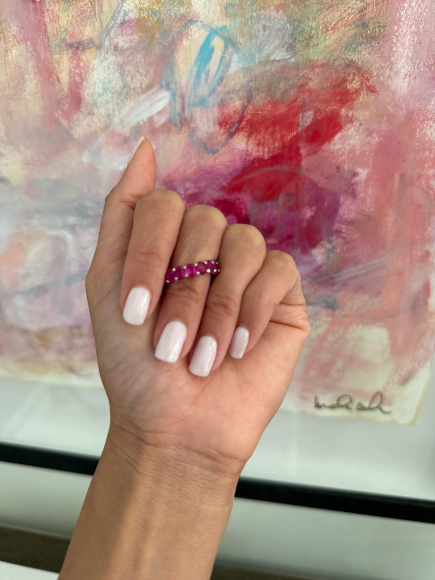 Oval Eternity Band