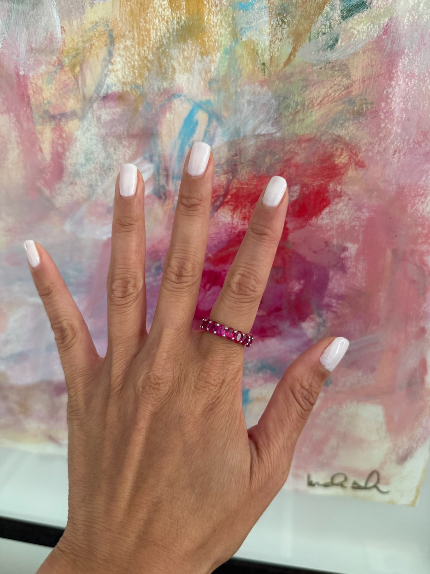 Oval Eternity Band