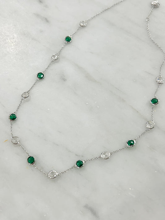 Emerald by the Yard Necklace