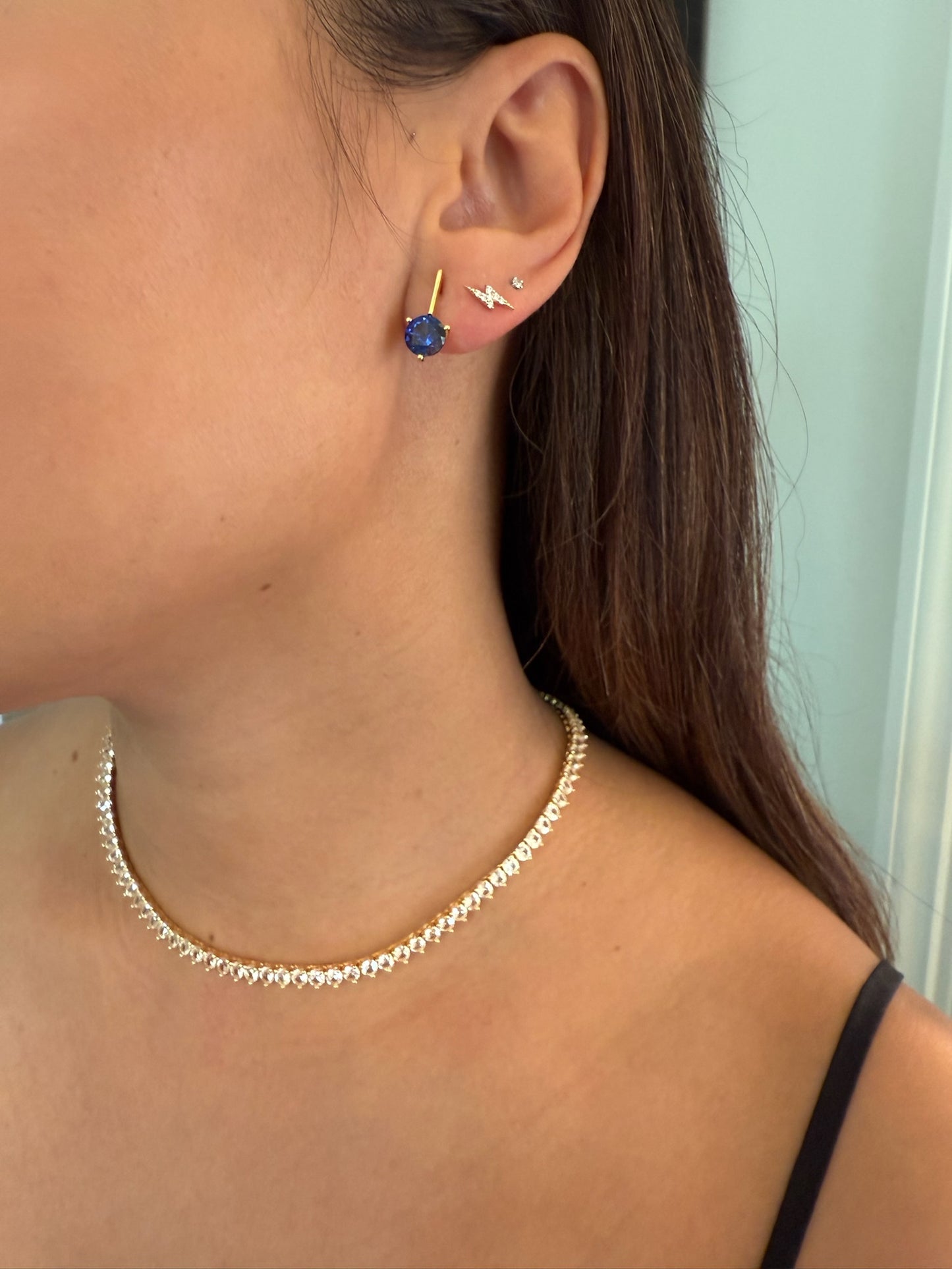 Stud Drop Earrings