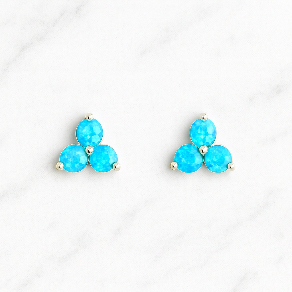 Cocktail Opal Earrings