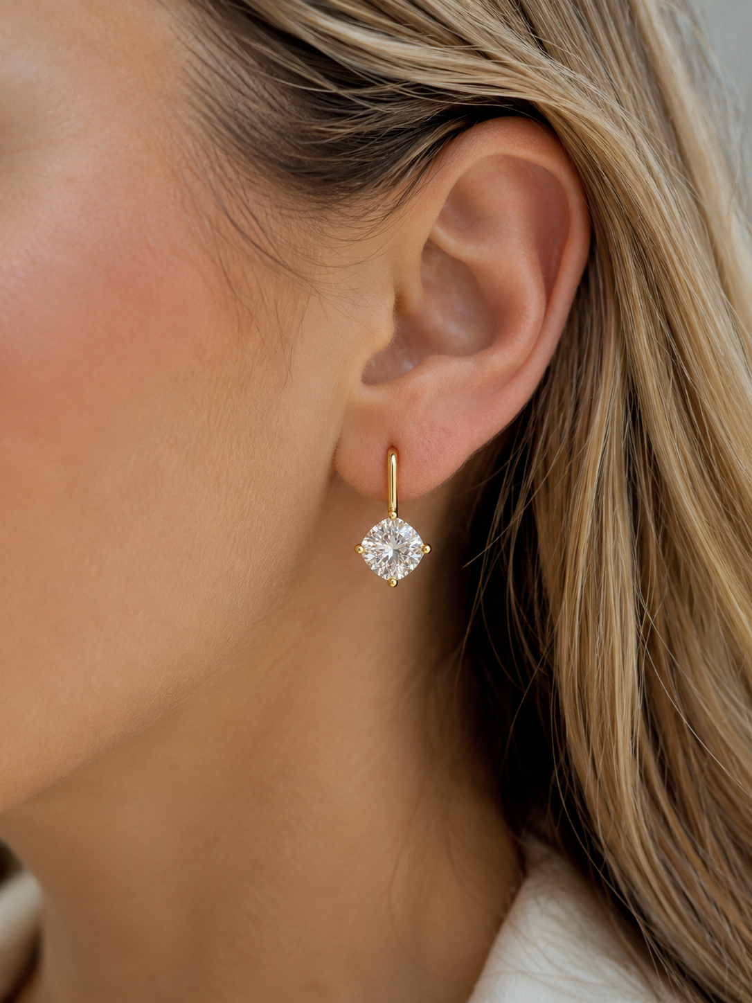 The Cushion Drop Earrings