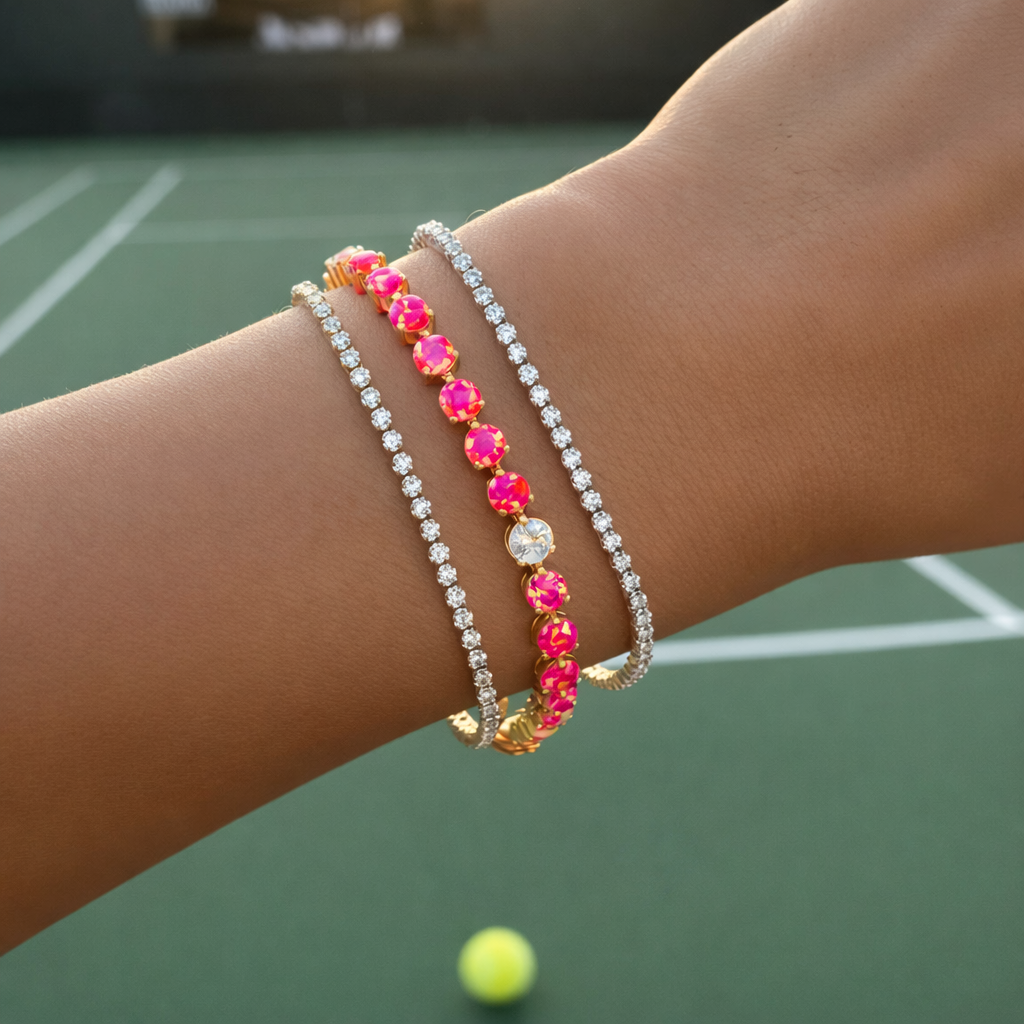 Cosmo Opal & Diamond Tennis Bracelet