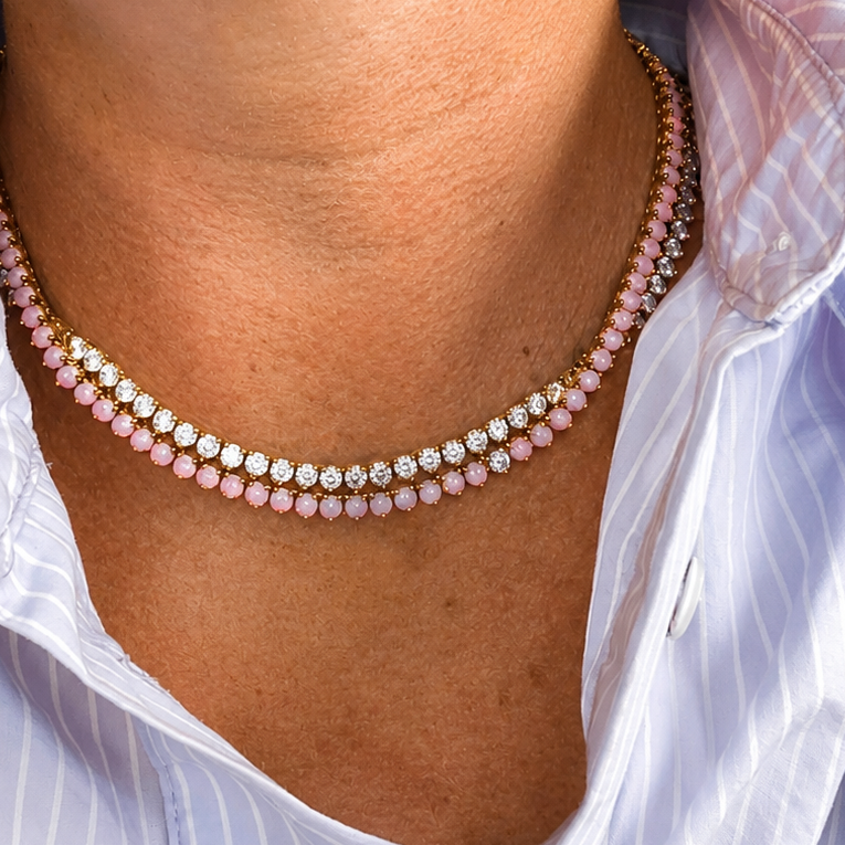 Paloma Opal and Diamond Necklace