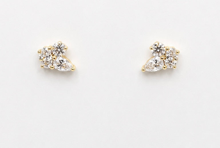 Cluster Diamond Earrings