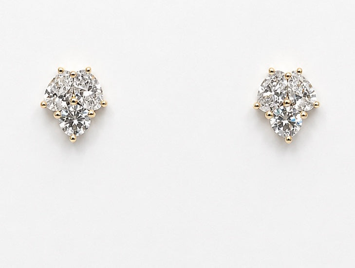 Cluster Diamond Earrings