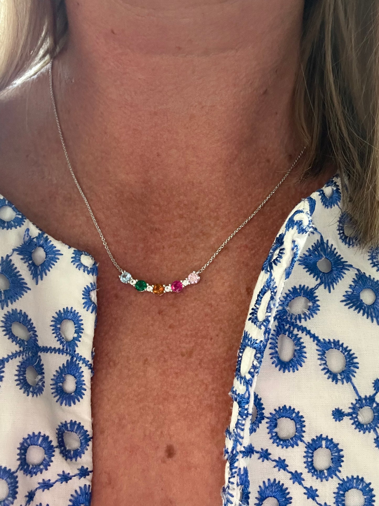 Birthstone Diamond Necklace