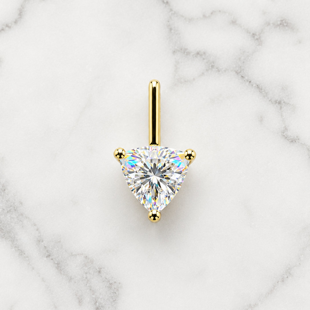 Trillion Drop Earrings