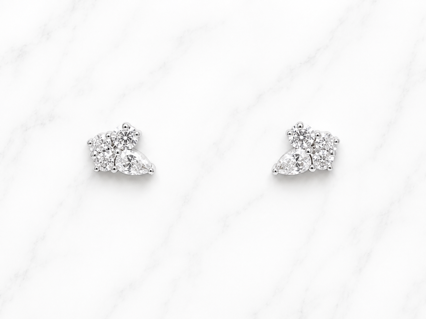 Cluster Diamond Earrings