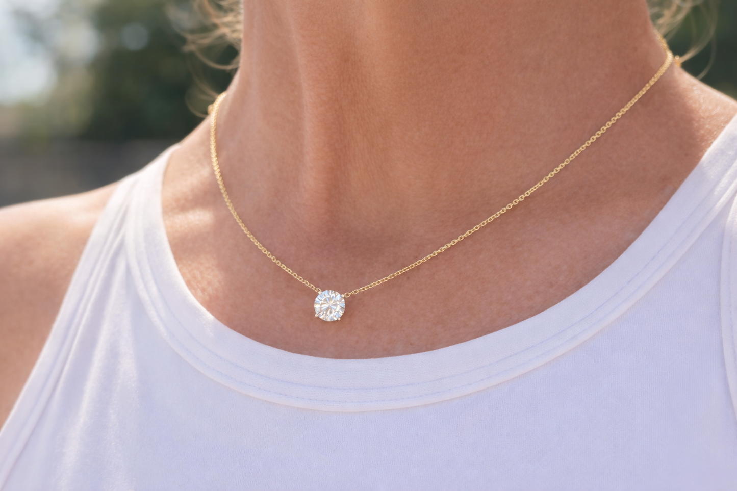 The Super Bowl Solitaire Necklace