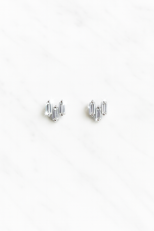 Diamond Trio Studs