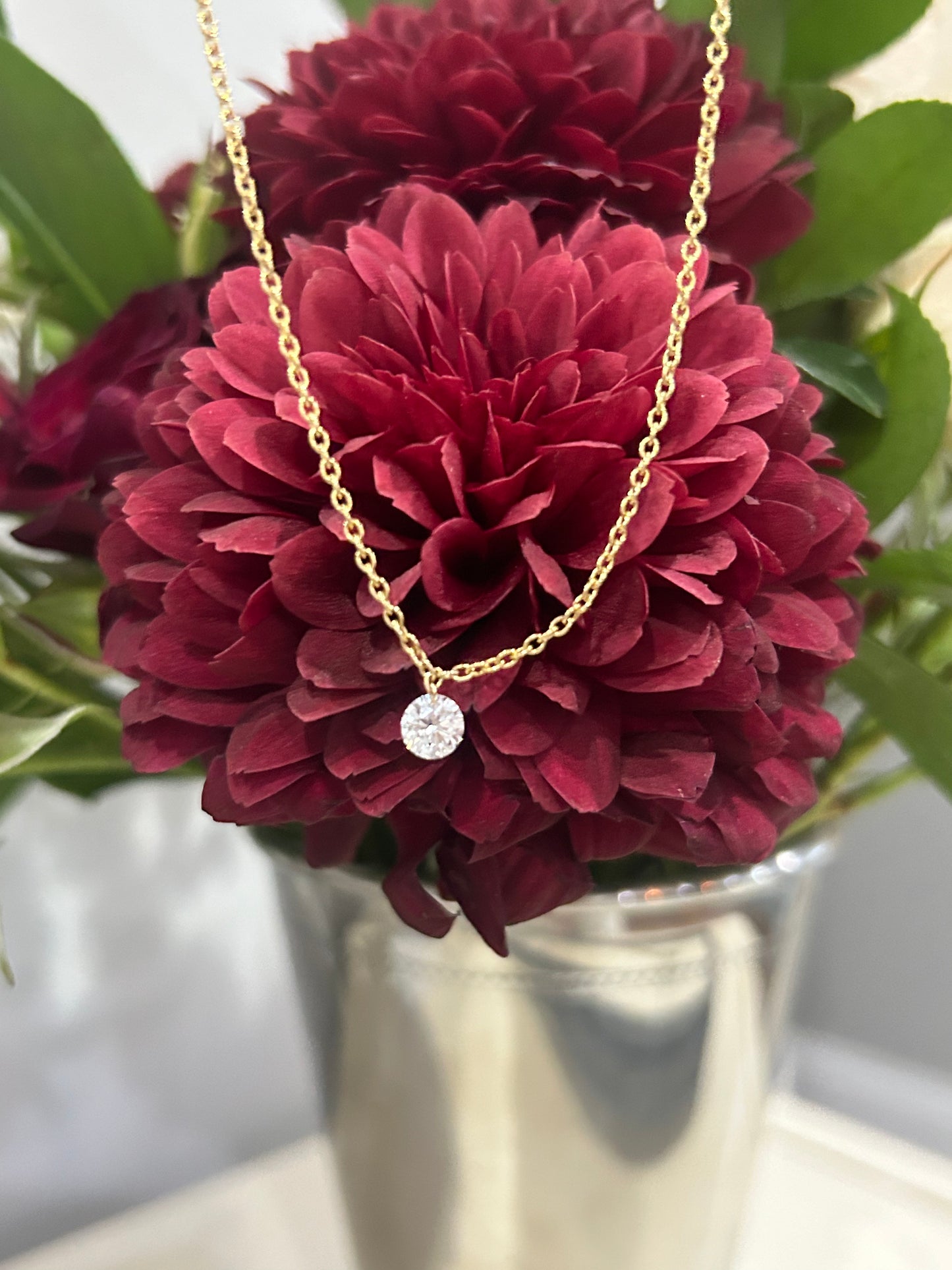 Signature Floating Diamond Necklace