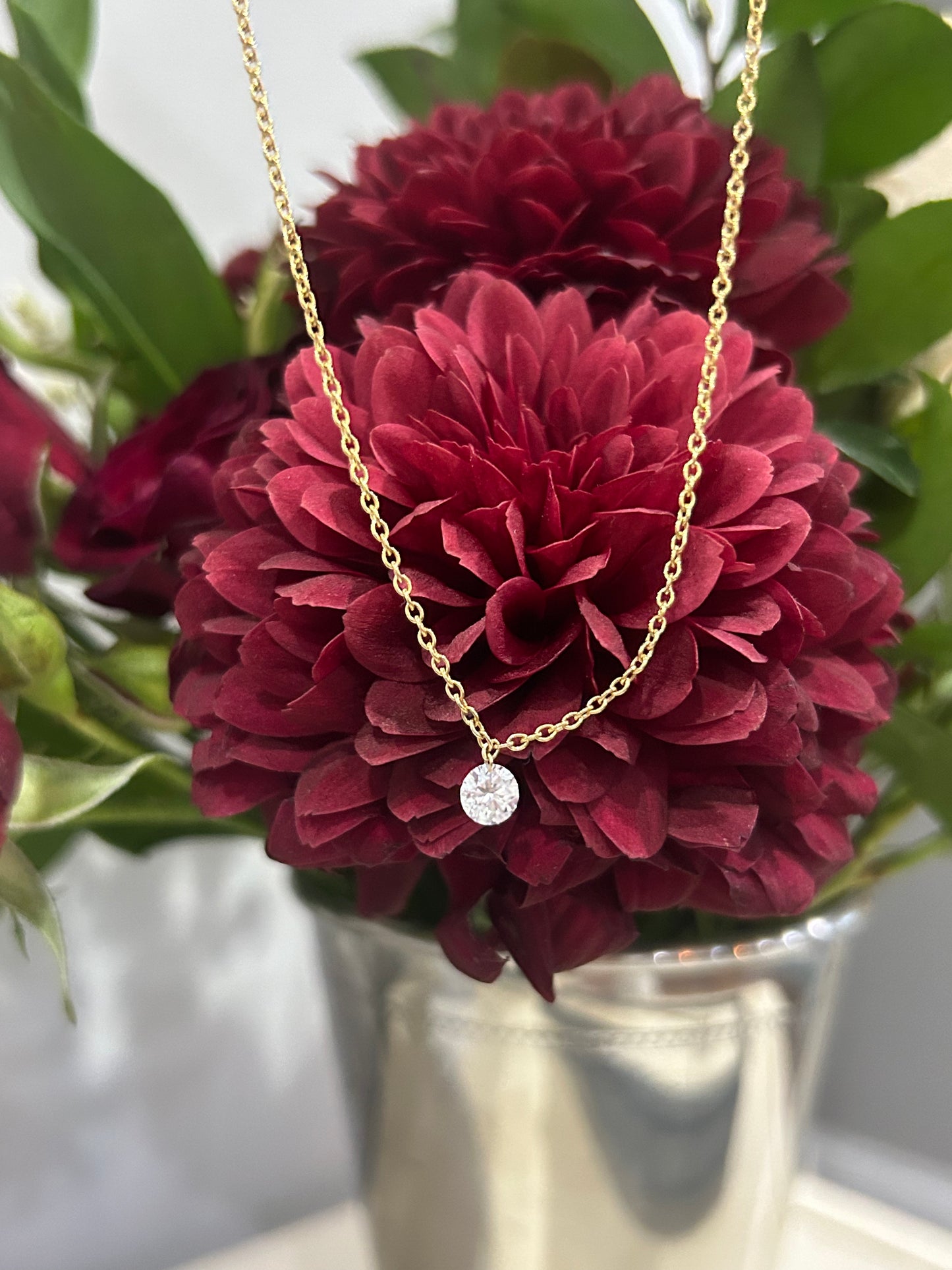 Signature Floating Diamond Necklace