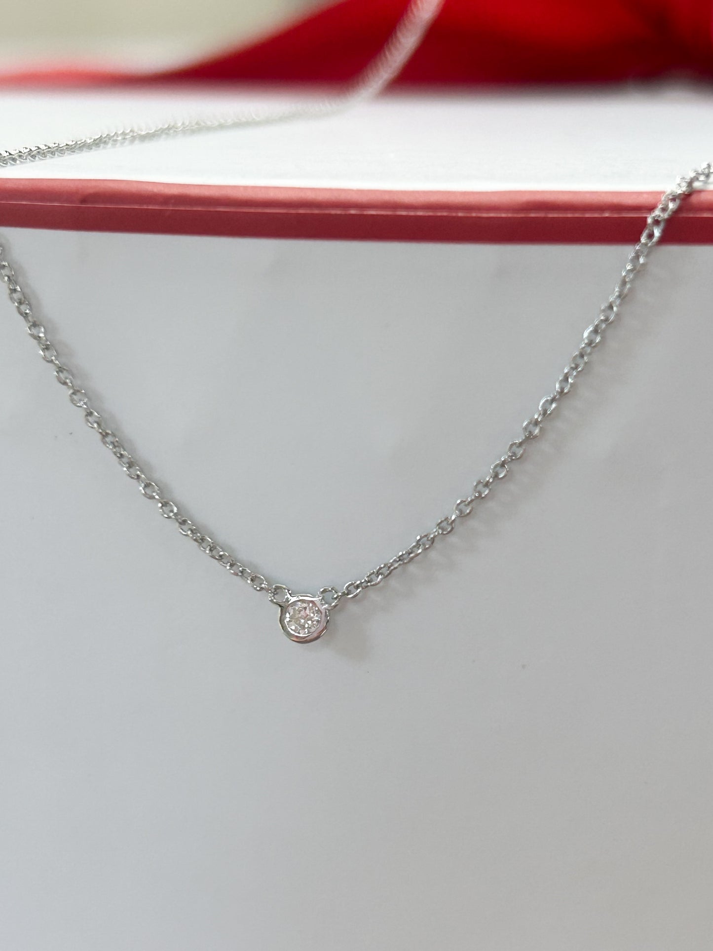 Simple Diamond Necklace