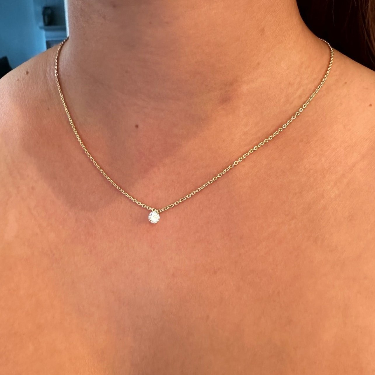 Signature Floating Diamond Necklace