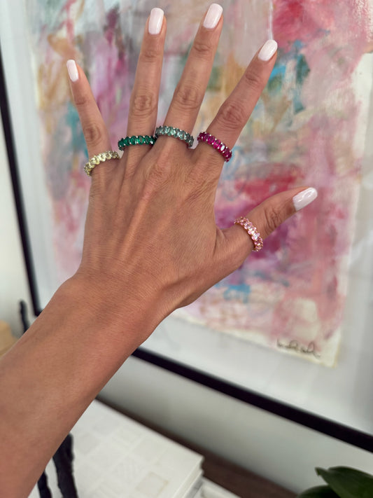 Oval Eternity Band