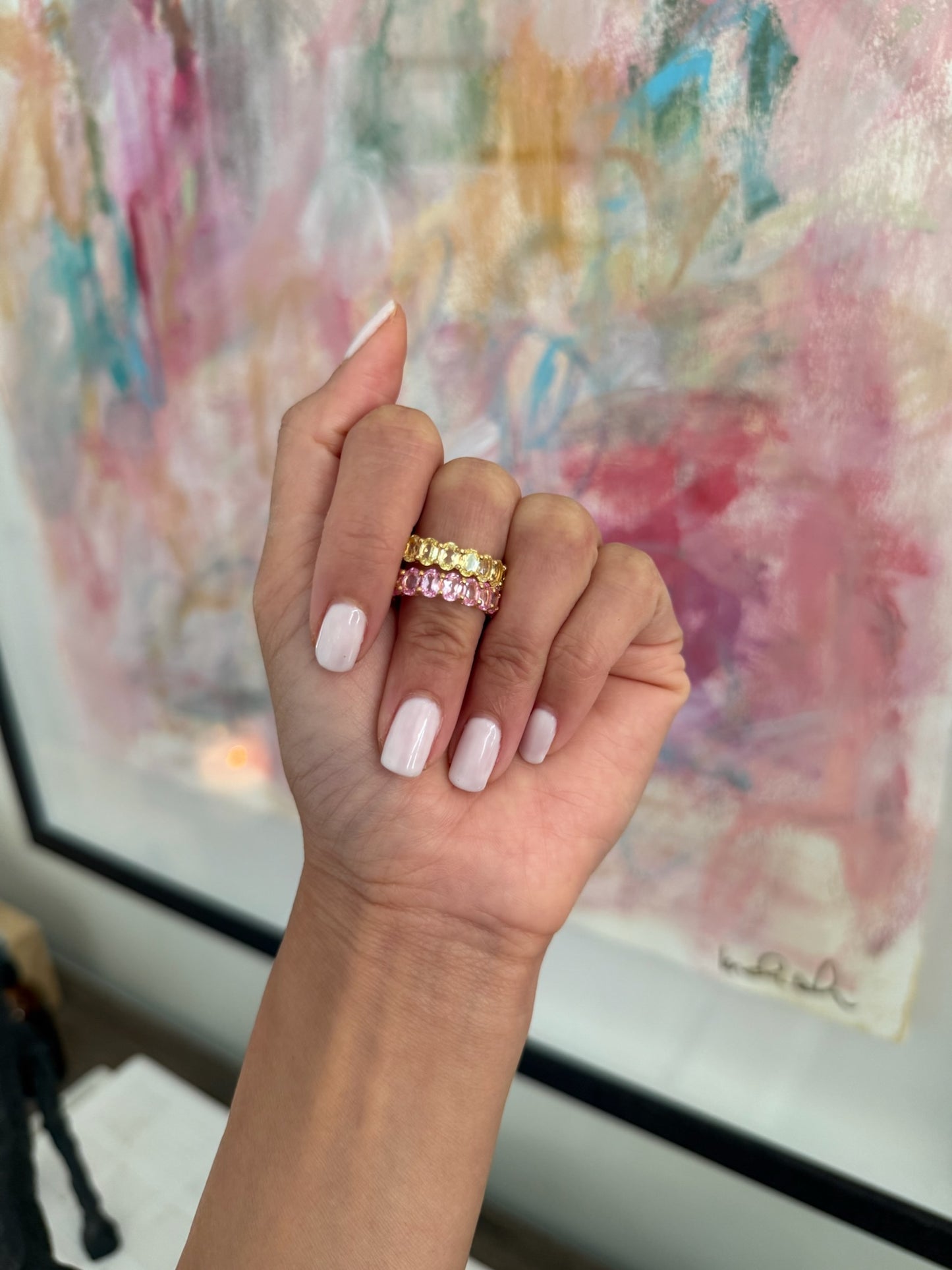 Oval Eternity Band