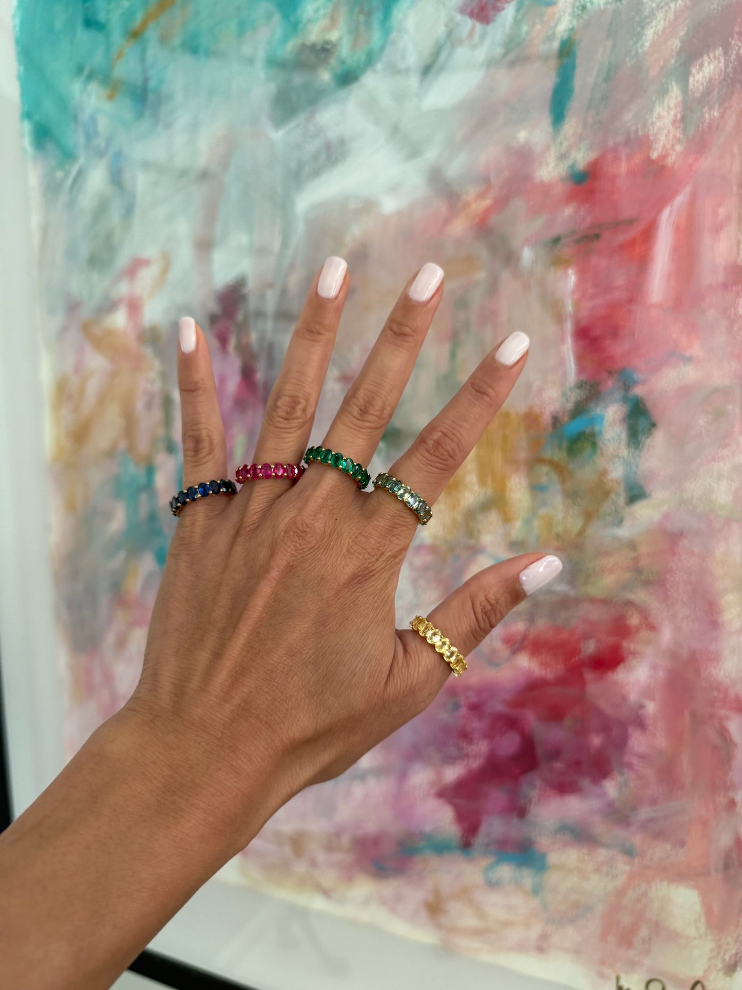 Oval Eternity Band