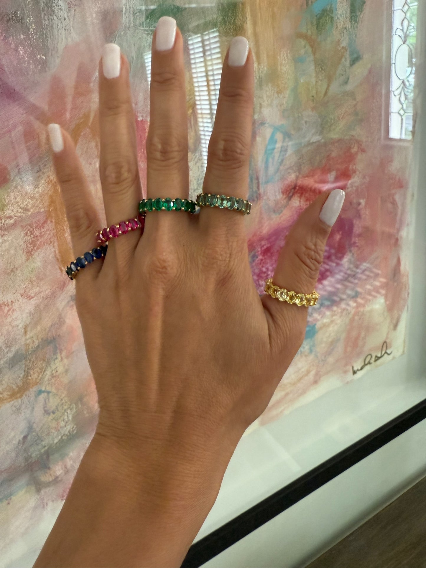 Oval Eternity Band