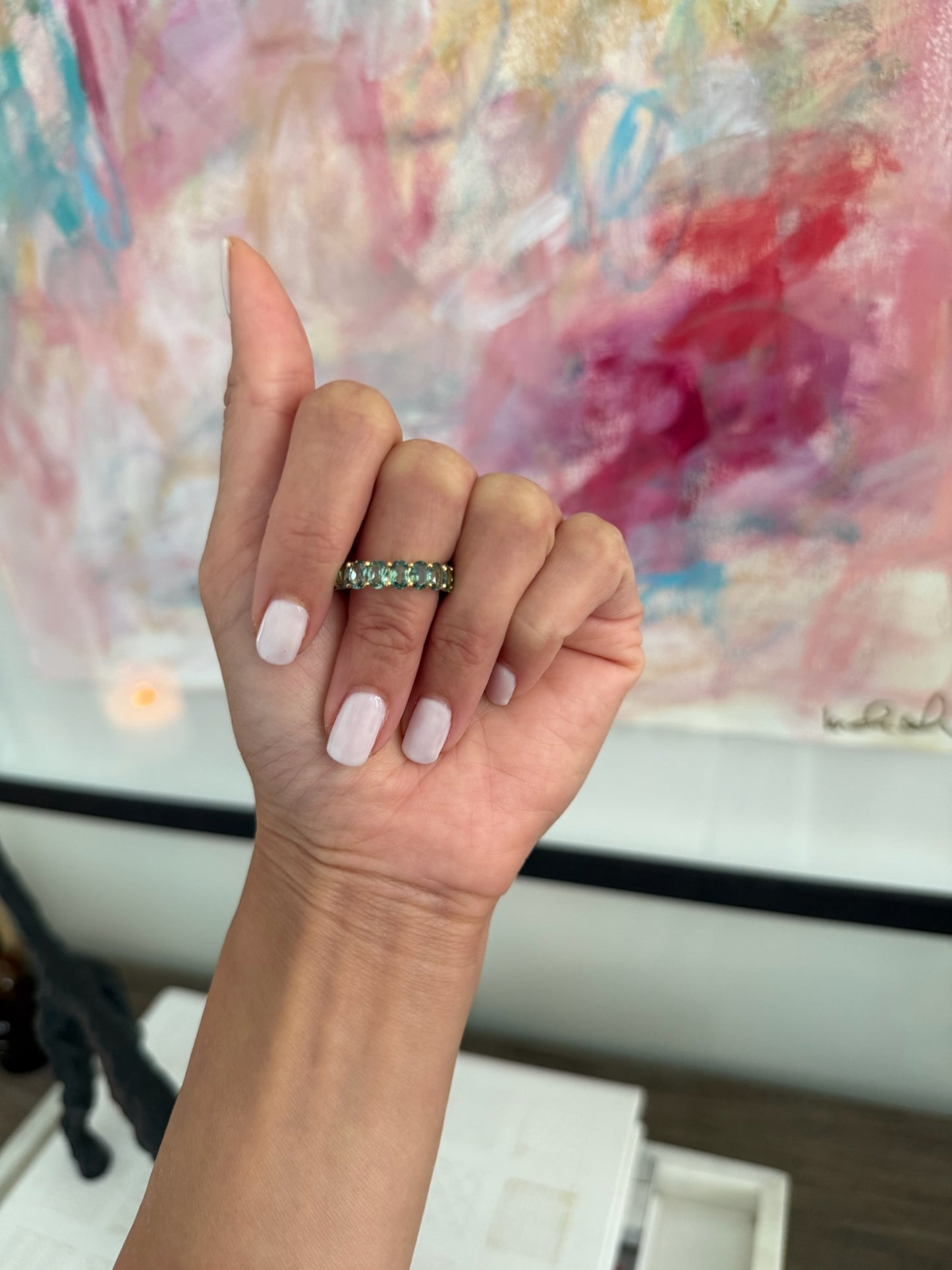 Oval Eternity Band