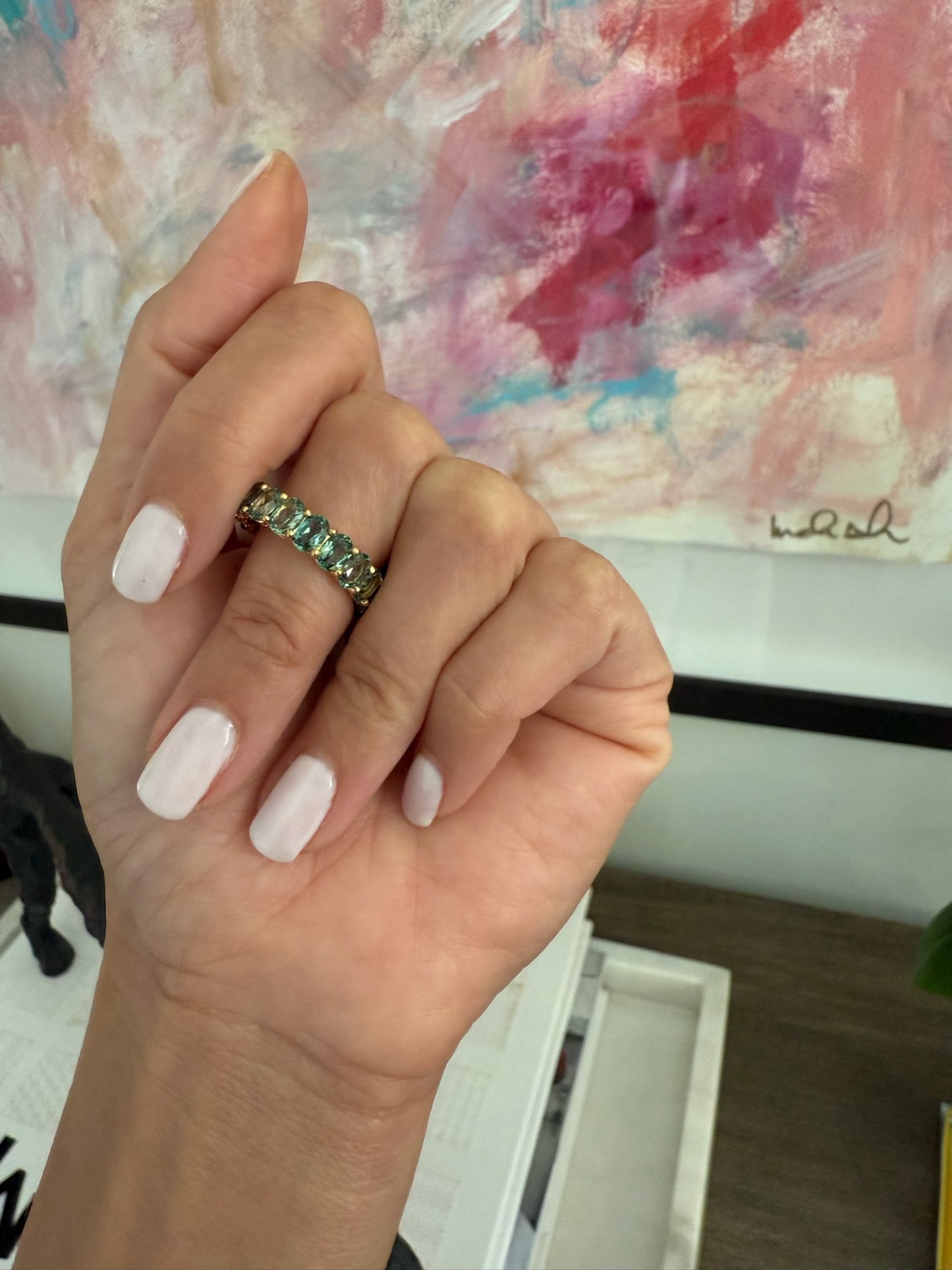 Oval Eternity Band
