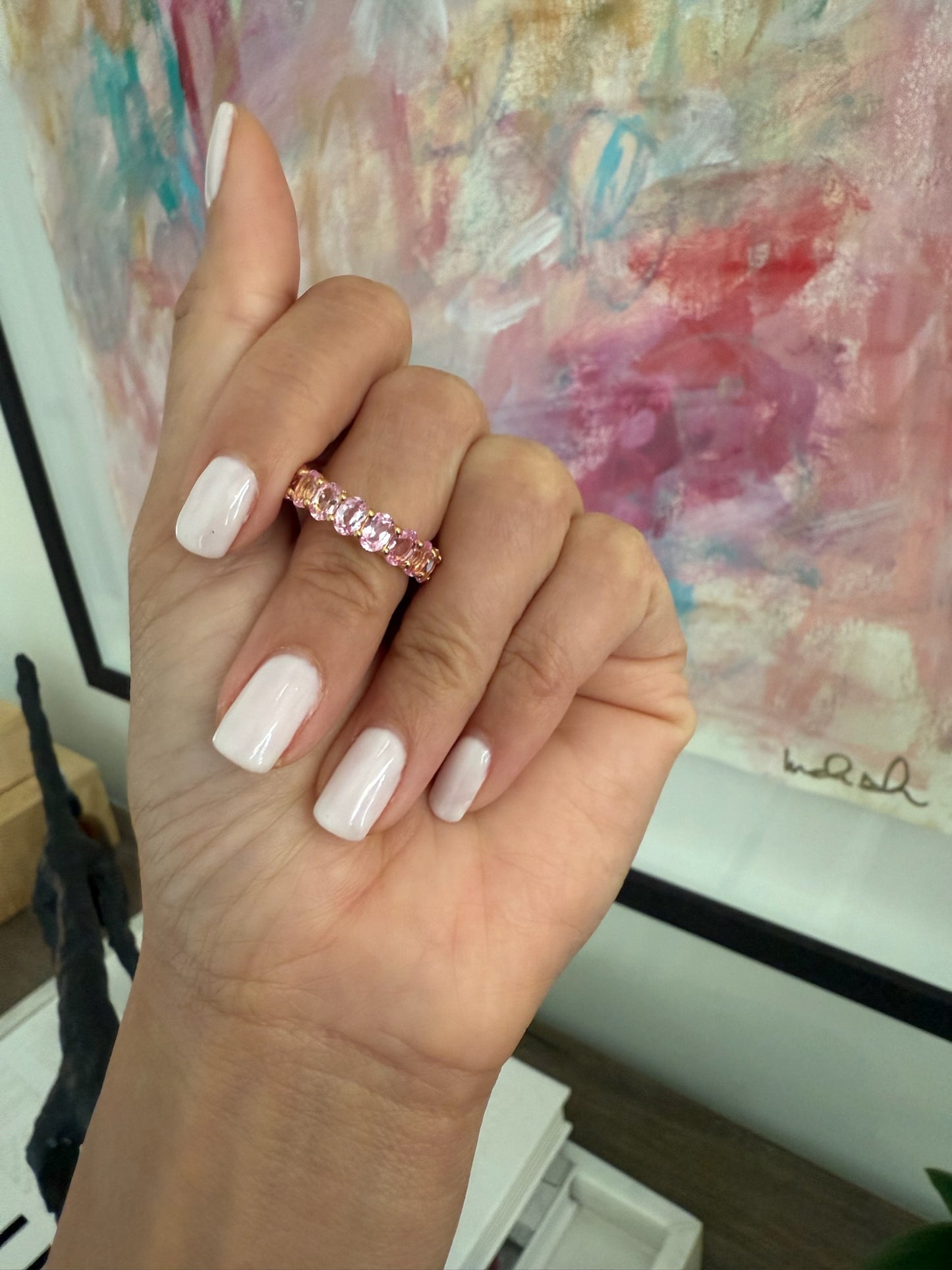 Oval Eternity Band