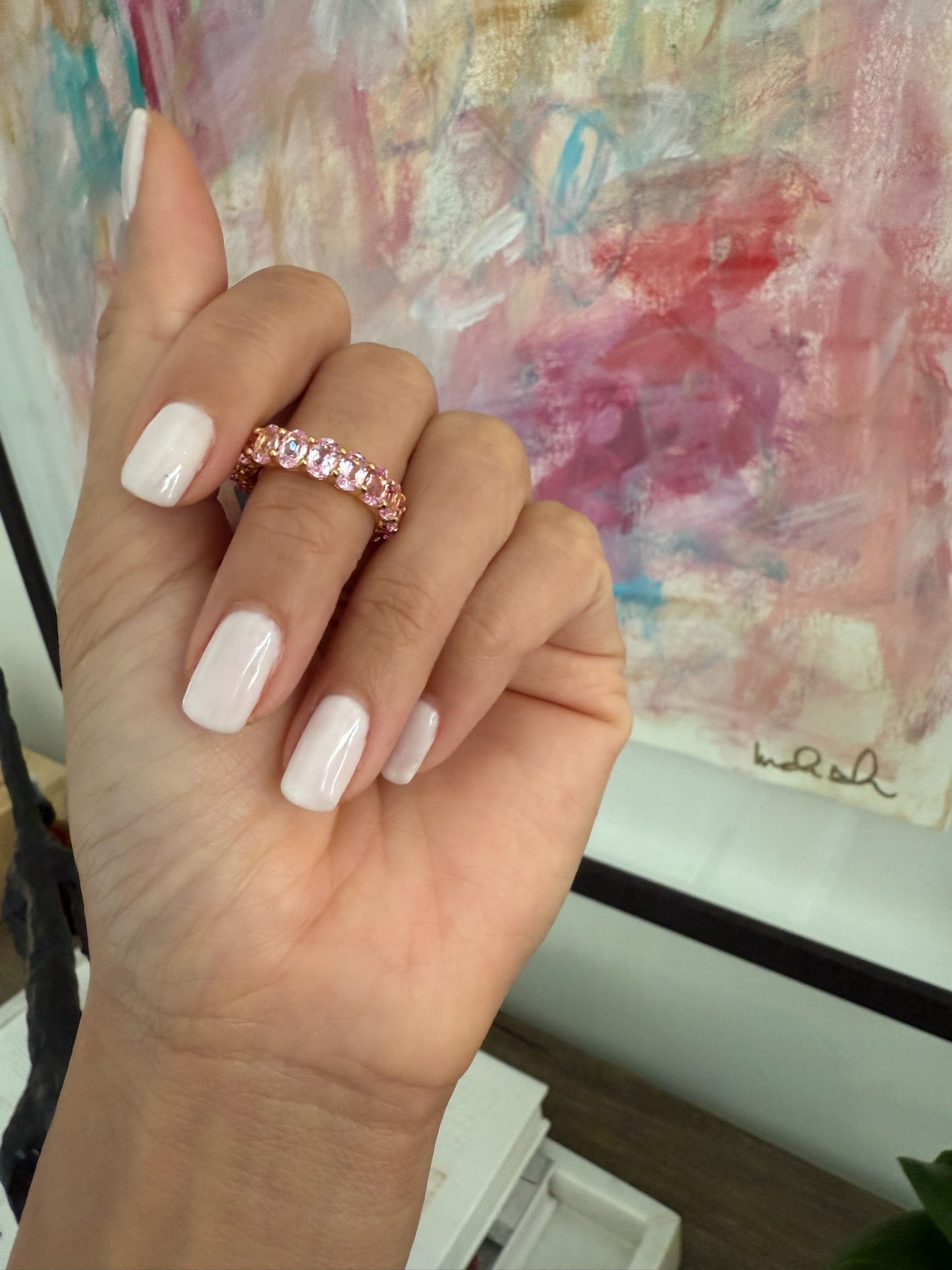 Oval Eternity Band