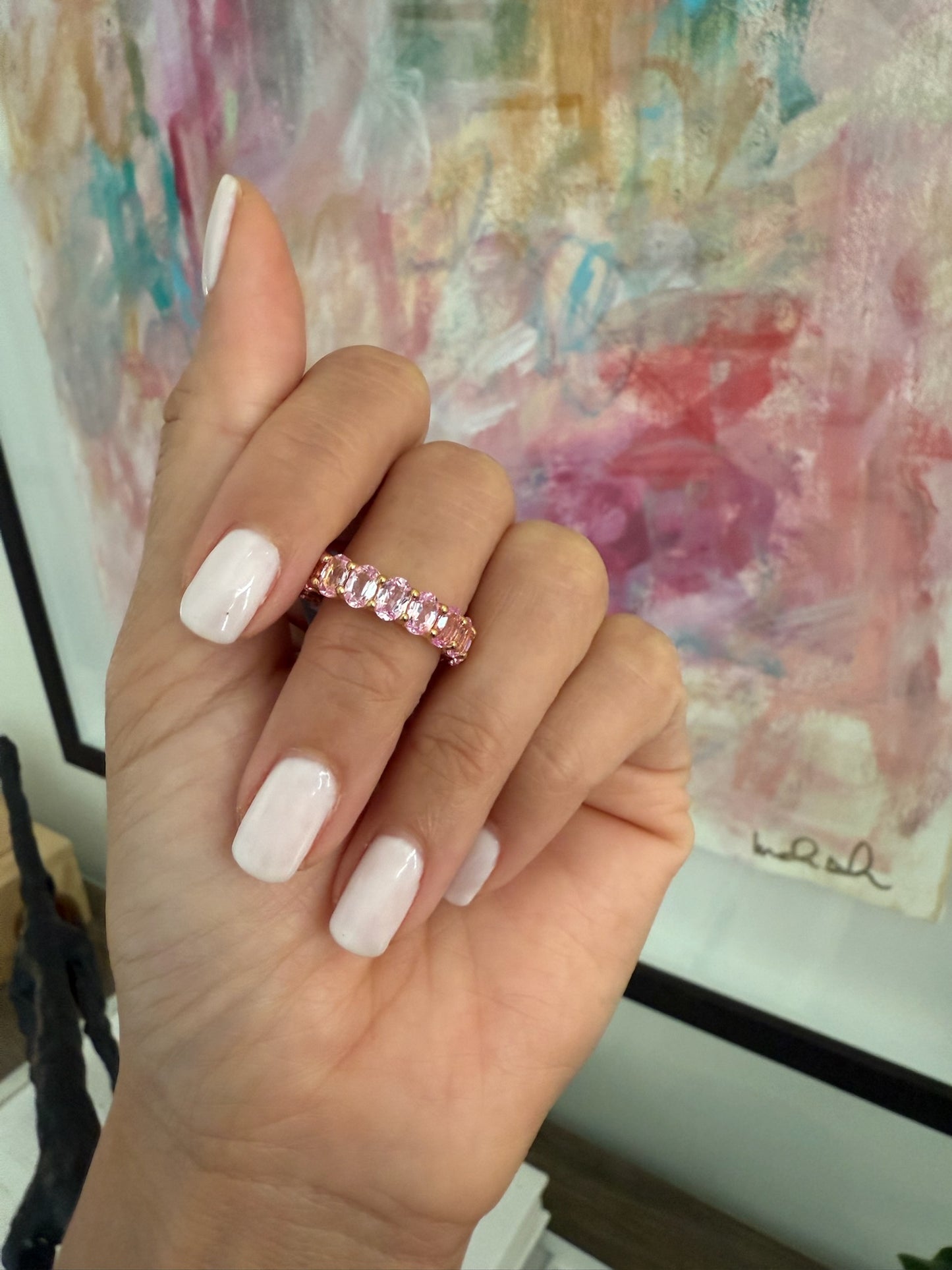 Oval Eternity Band