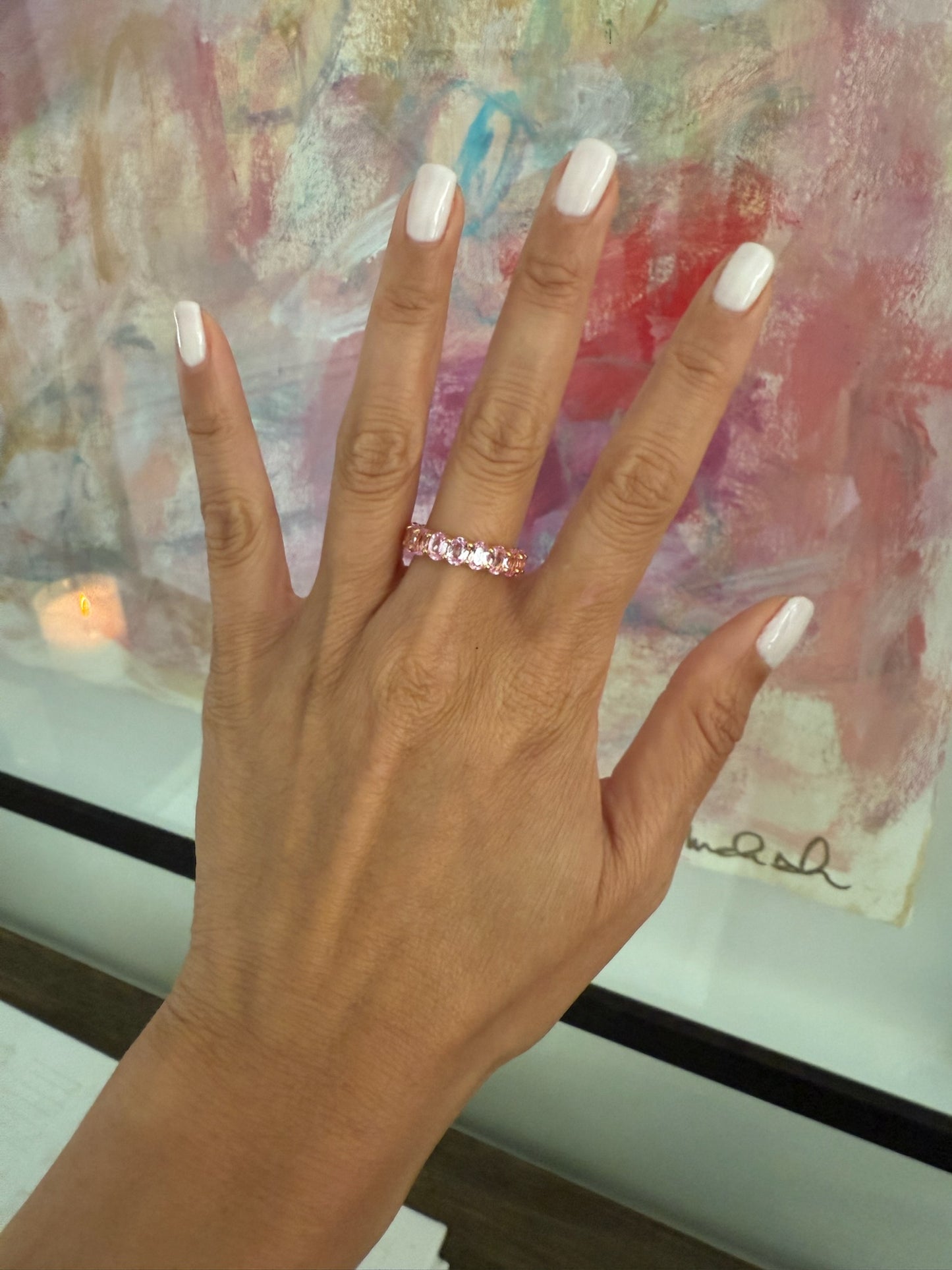Oval Eternity Band