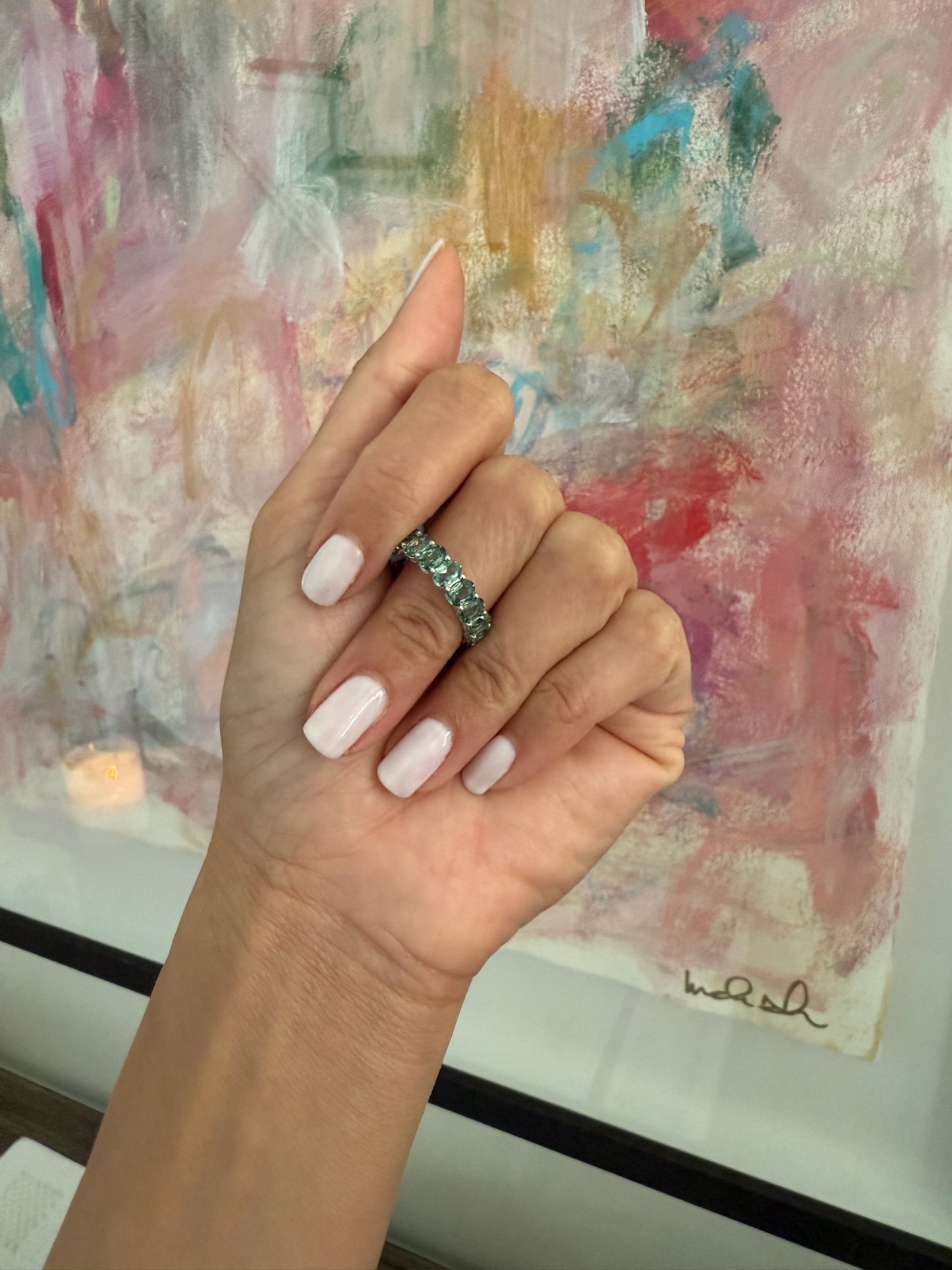 Oval Eternity Band