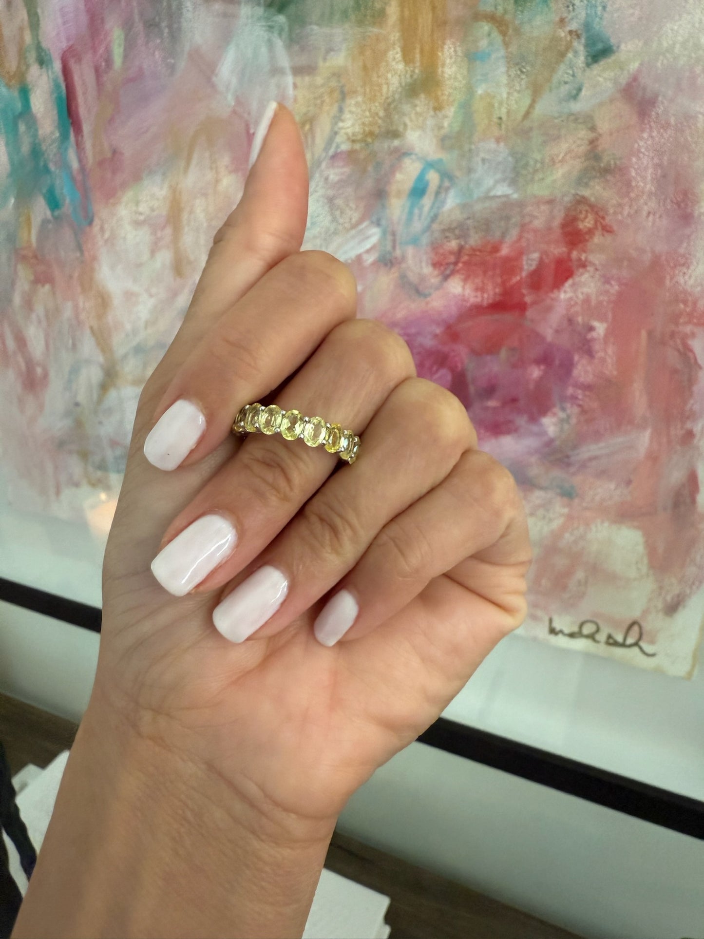 Oval Eternity Band
