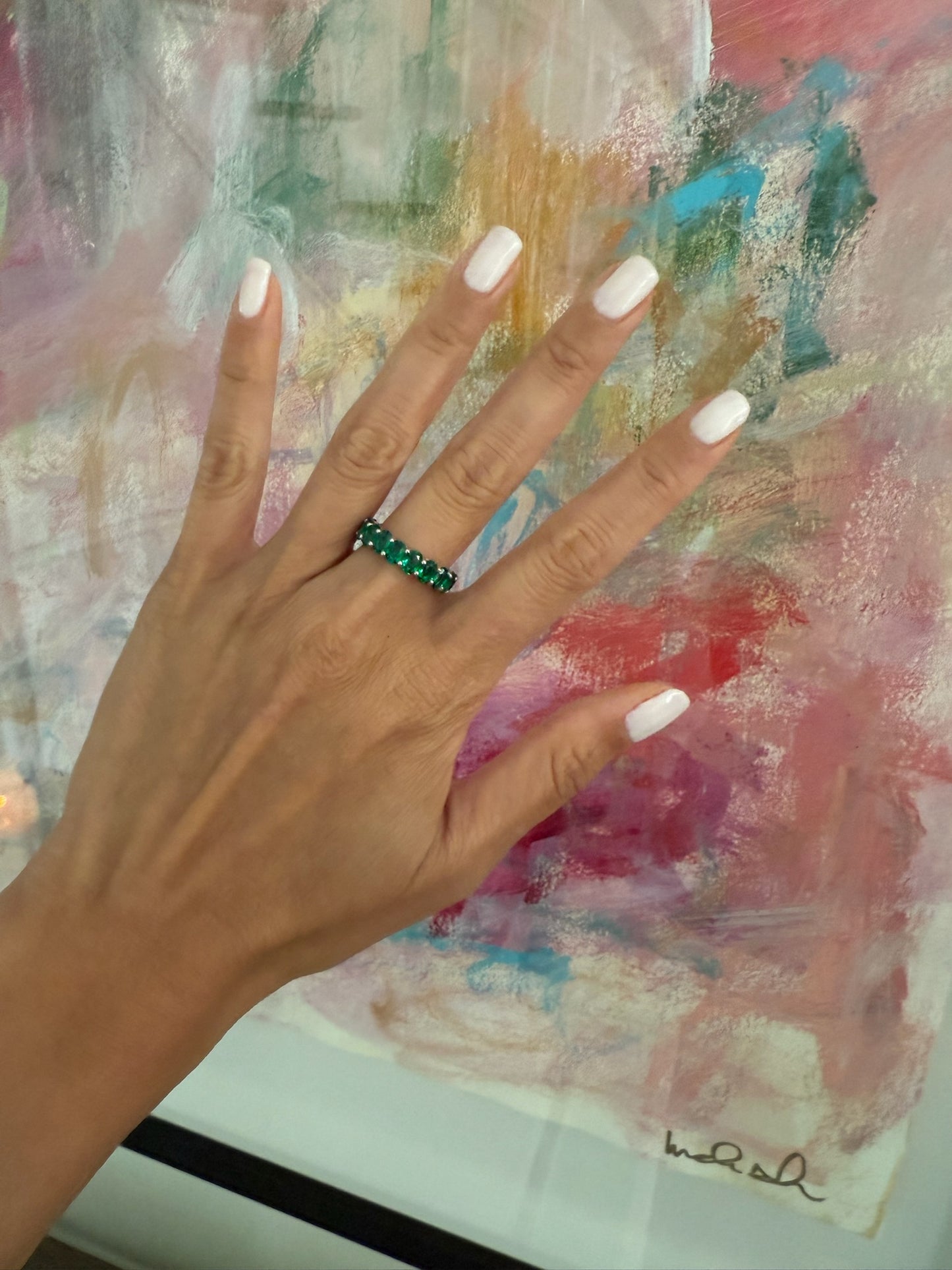 Oval Eternity Band