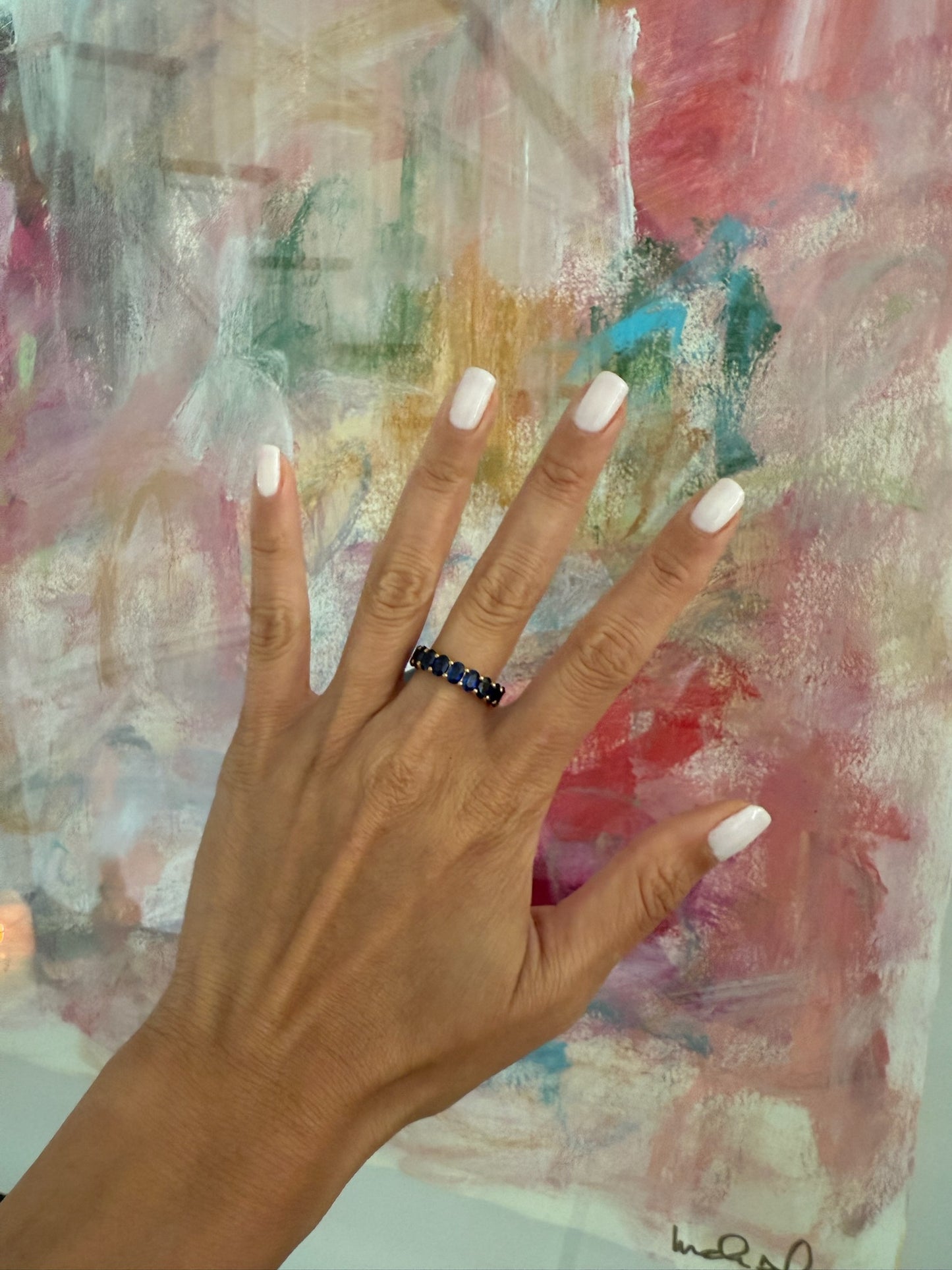 Oval Eternity Band