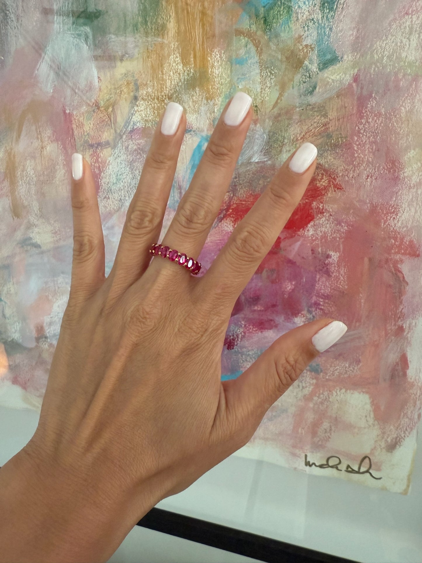 Oval Eternity Band