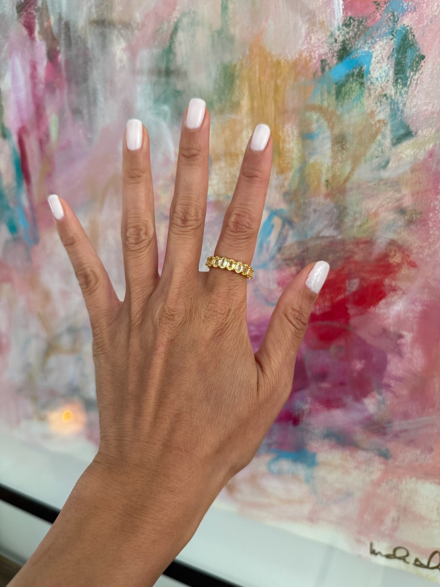 Oval Eternity Band