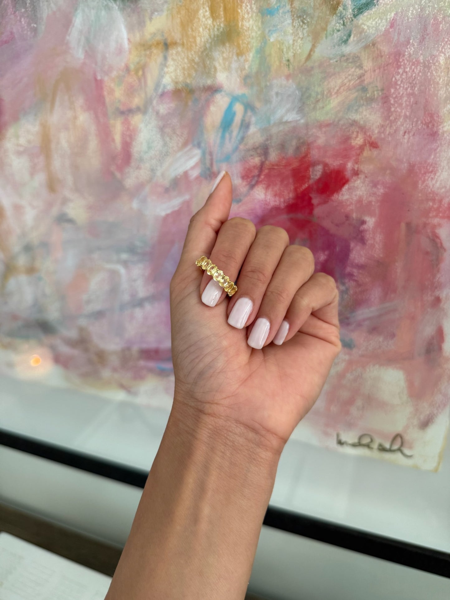 Oval Eternity Band