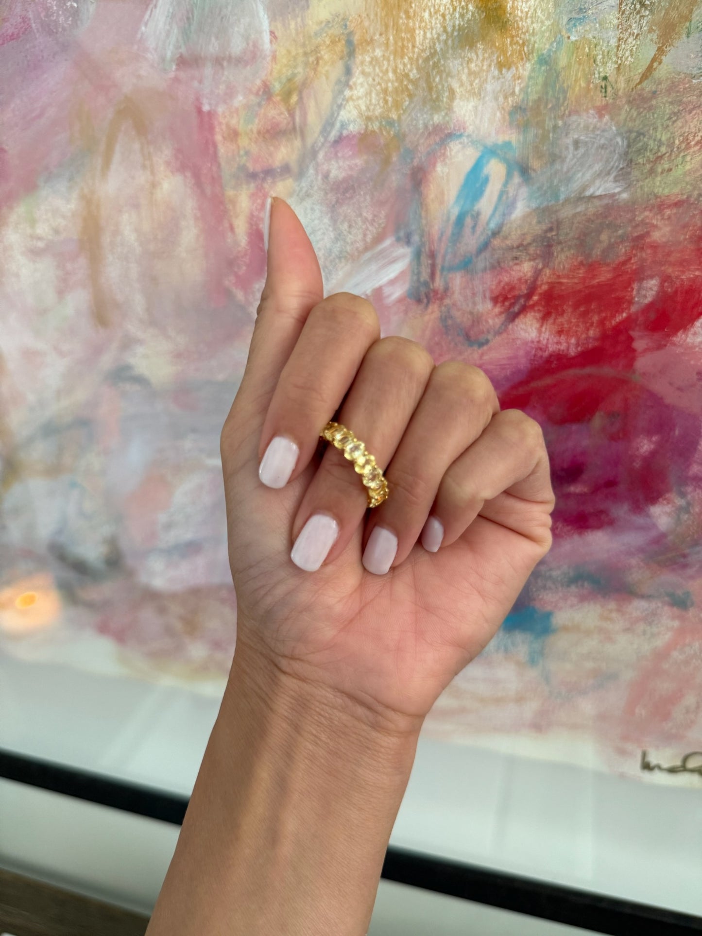 Oval Eternity Band
