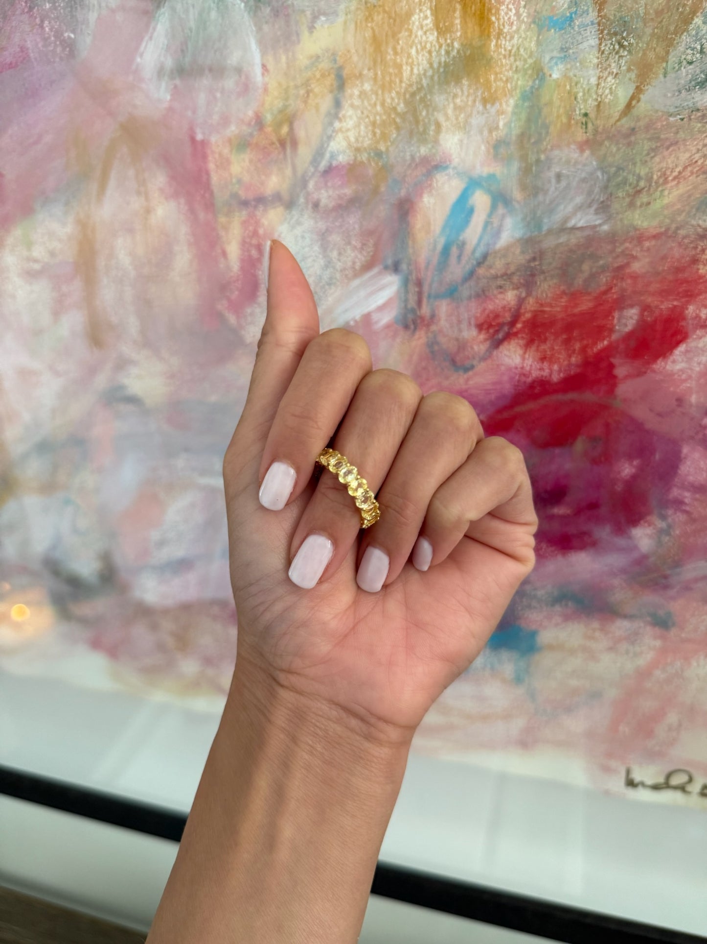Oval Eternity Band
