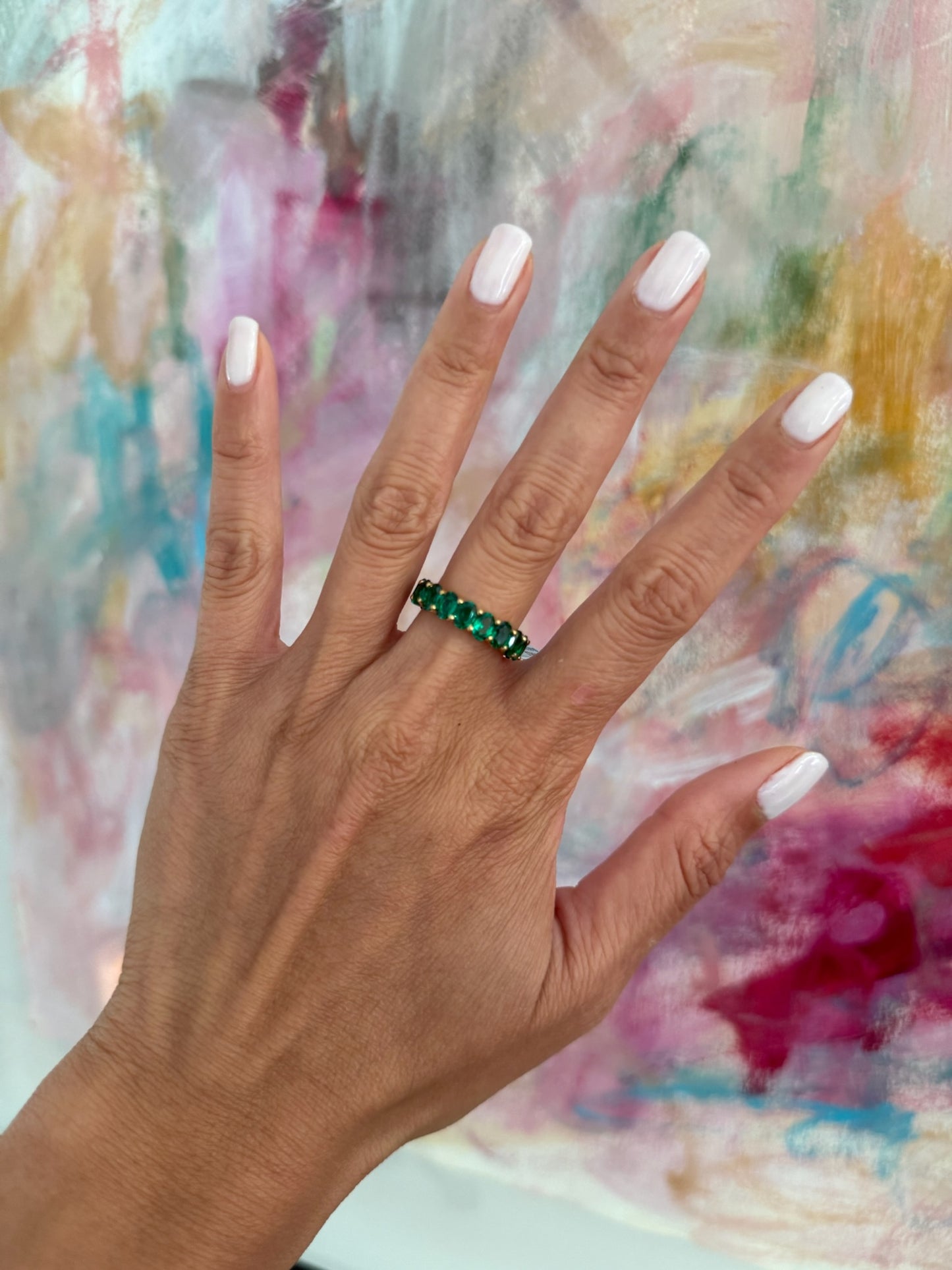 Oval Eternity Band