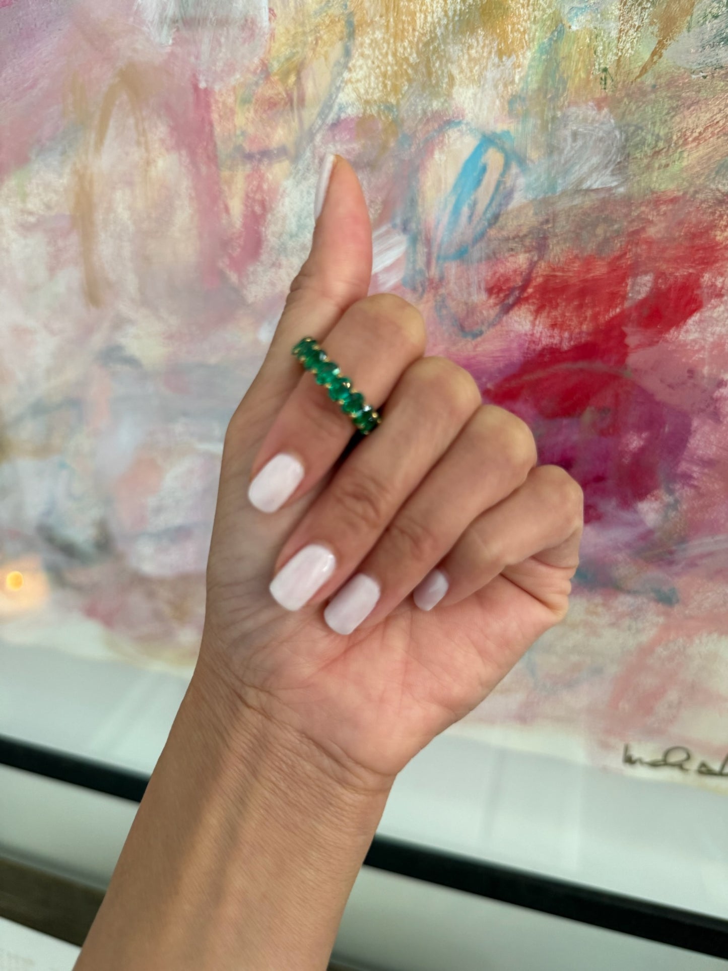Oval Eternity Band