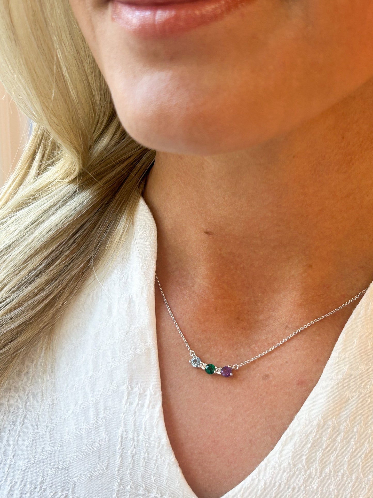 Birthstone Diamond Necklace