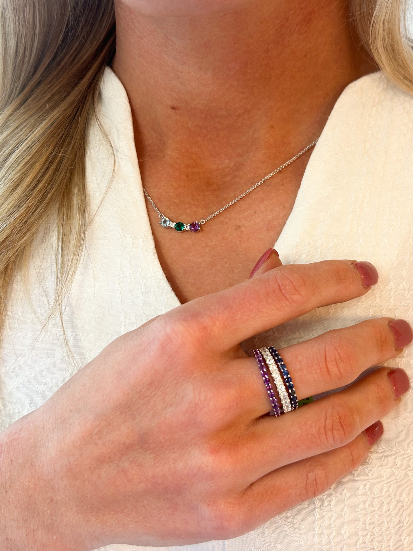 Birthstone Diamond Necklace